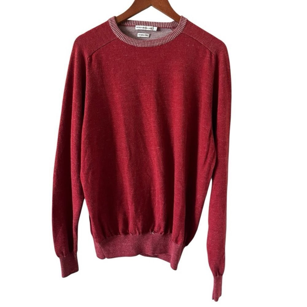Peter Millar Rich Red Crewneck Sweater - Picture 2 of 6